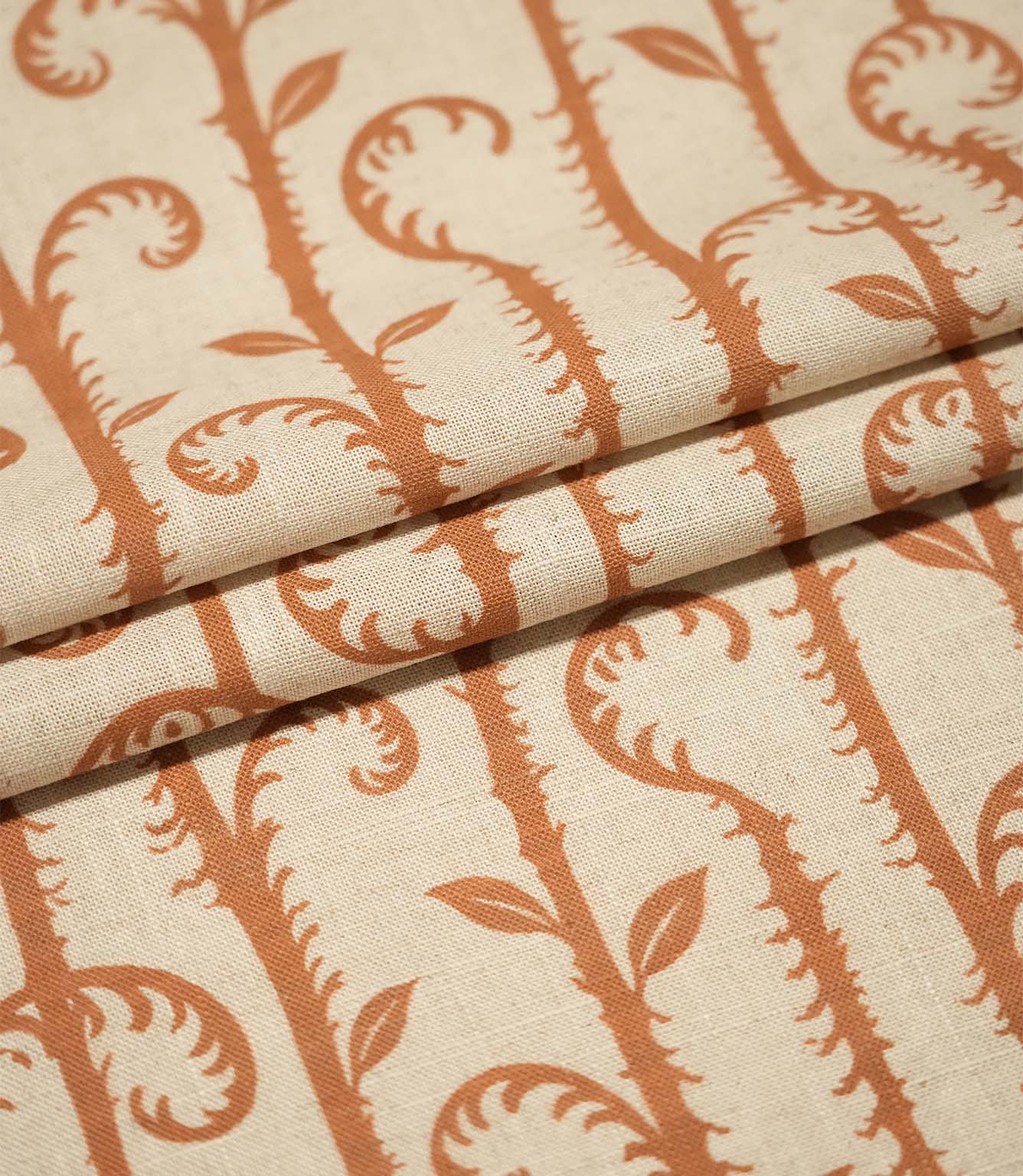 Little Bracken Natural Fabric / Rust