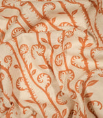 Little Bracken Natural Fabric / Rust