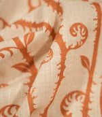 Little Bracken Natural Fabric / Rust