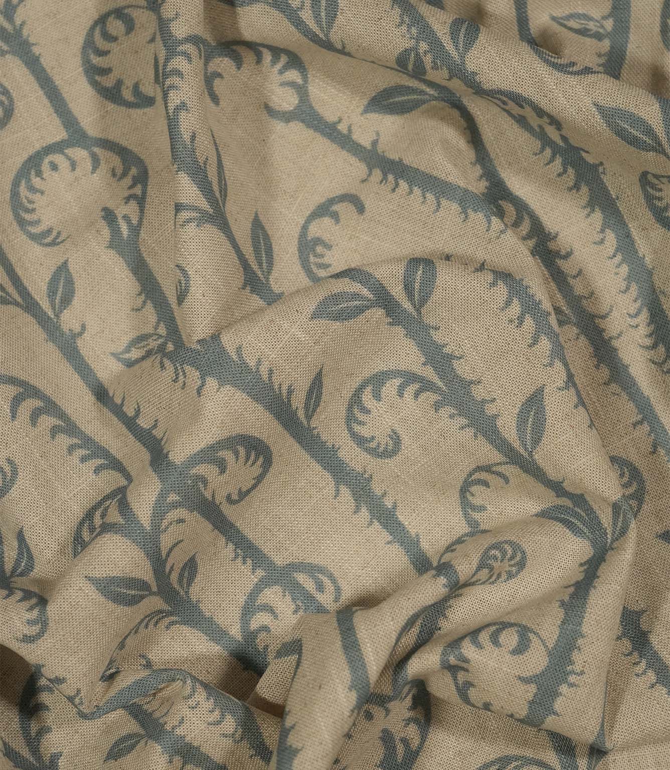 Little Bracken Natural Fabric / Steel Blue