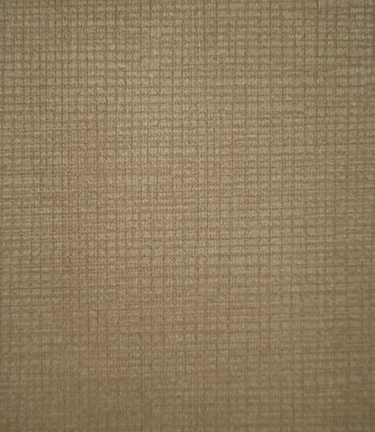 Lois Velvet Oat fabric in a warm oatmeal beige shade, featuring a fine crosshatched texture with subtle horizontal and vertical detailing across its soft velvet surface.