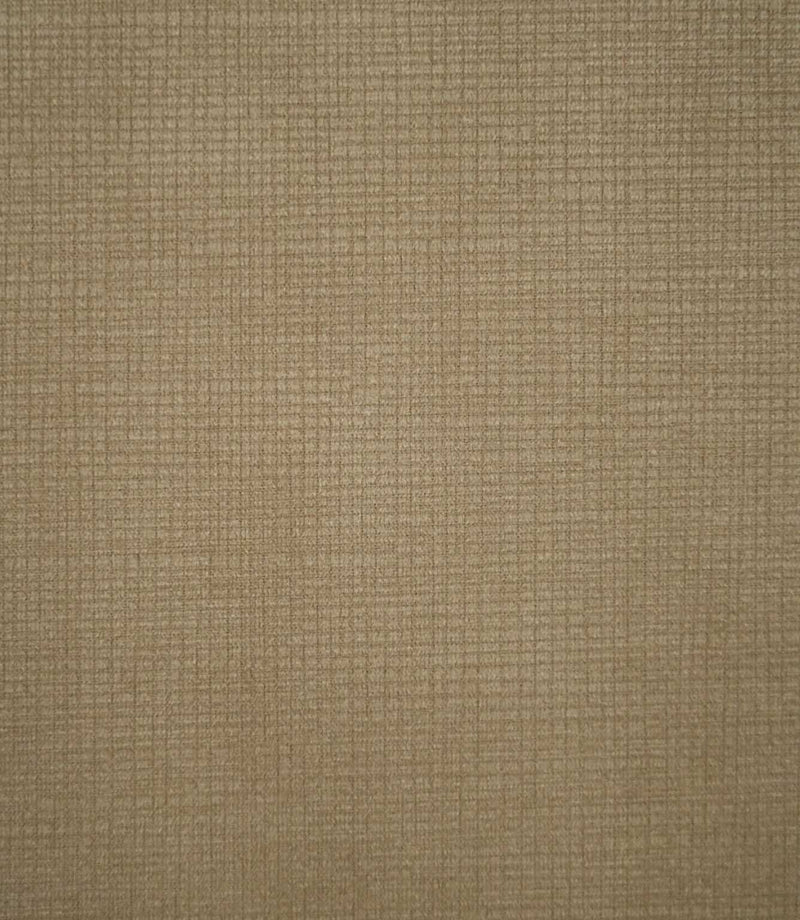 Close-up of Lois Velvet Oat plain fabric, showing its natural beige and taupe tones with a finely textured, woven-effect pattern and soft velvet finish.