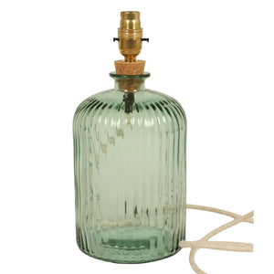Lynton 29cm Recycled Glass Natural Green Lamp Base