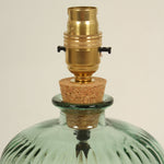 Lynton 29cm Recycled Glass Natural Green Lamp Base