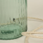 Lynton 29cm Recycled Glass Natural Green Lamp Base
