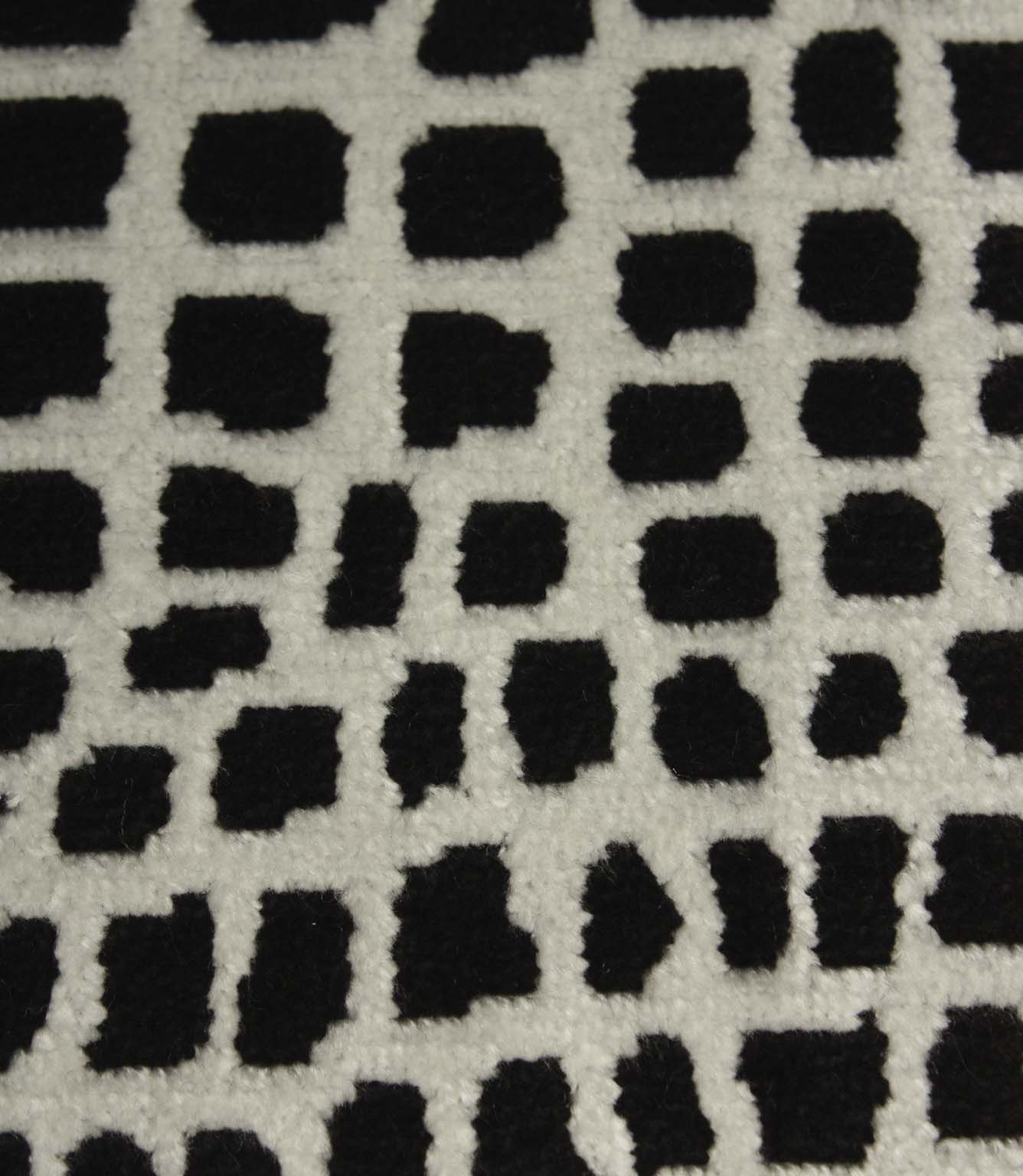 Manarola FR Fabric / Silver / Black | Just Fabrics