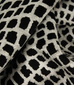 Manarola FR Fabric / Silver / Black | Just Fabrics