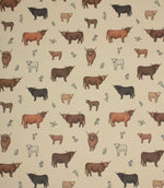 Meadow Moo Cow Oilcloth Fabric / Linen