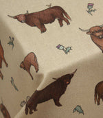 Meadow Moo Cow Oilcloth Fabric / Linen