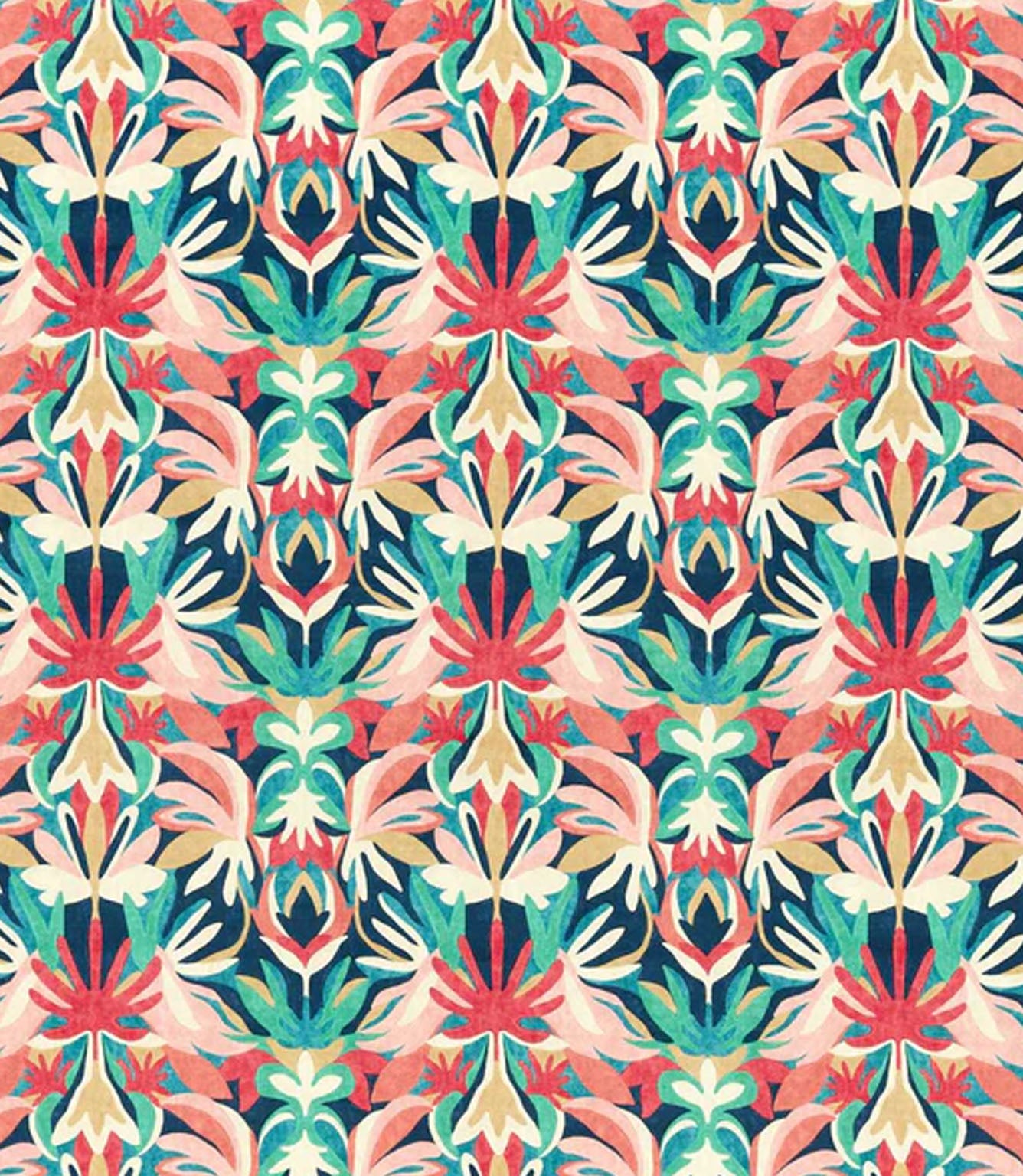 Melora Fabric / Brazilian Rosewood / Ink / Amazonia