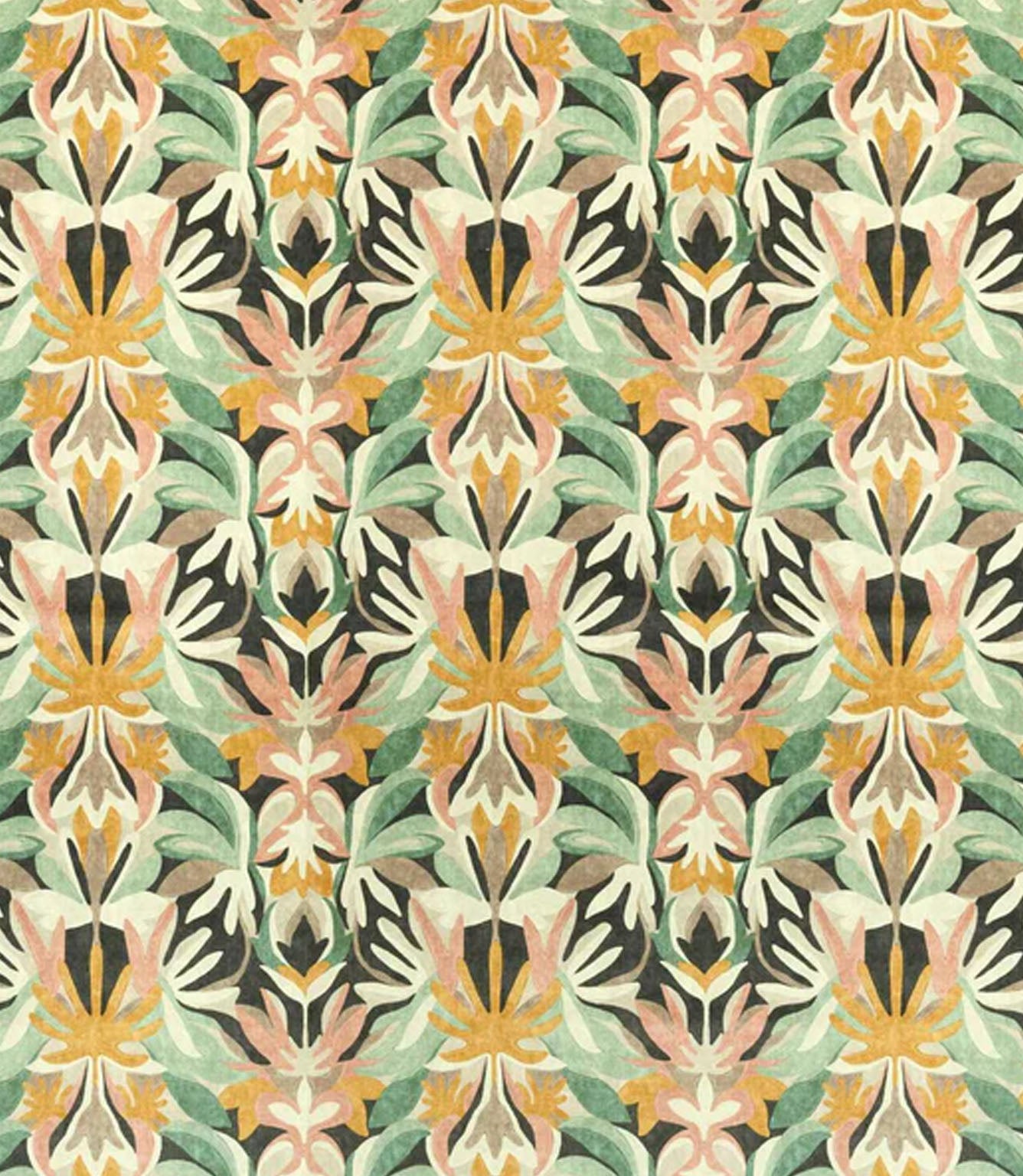 Melora Fabric / Positano / Succulent / Amber Light