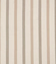 Meschutt Oyster embroidered fabric featuring alternating soft blush pink and grey-taupe vertical stripes with delicate zigzag detailing on an ivory background.