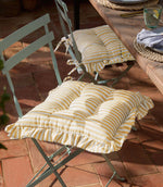 Millie Ruffle Yellow 2 Pack Indoor / Outdoor Seat Pads