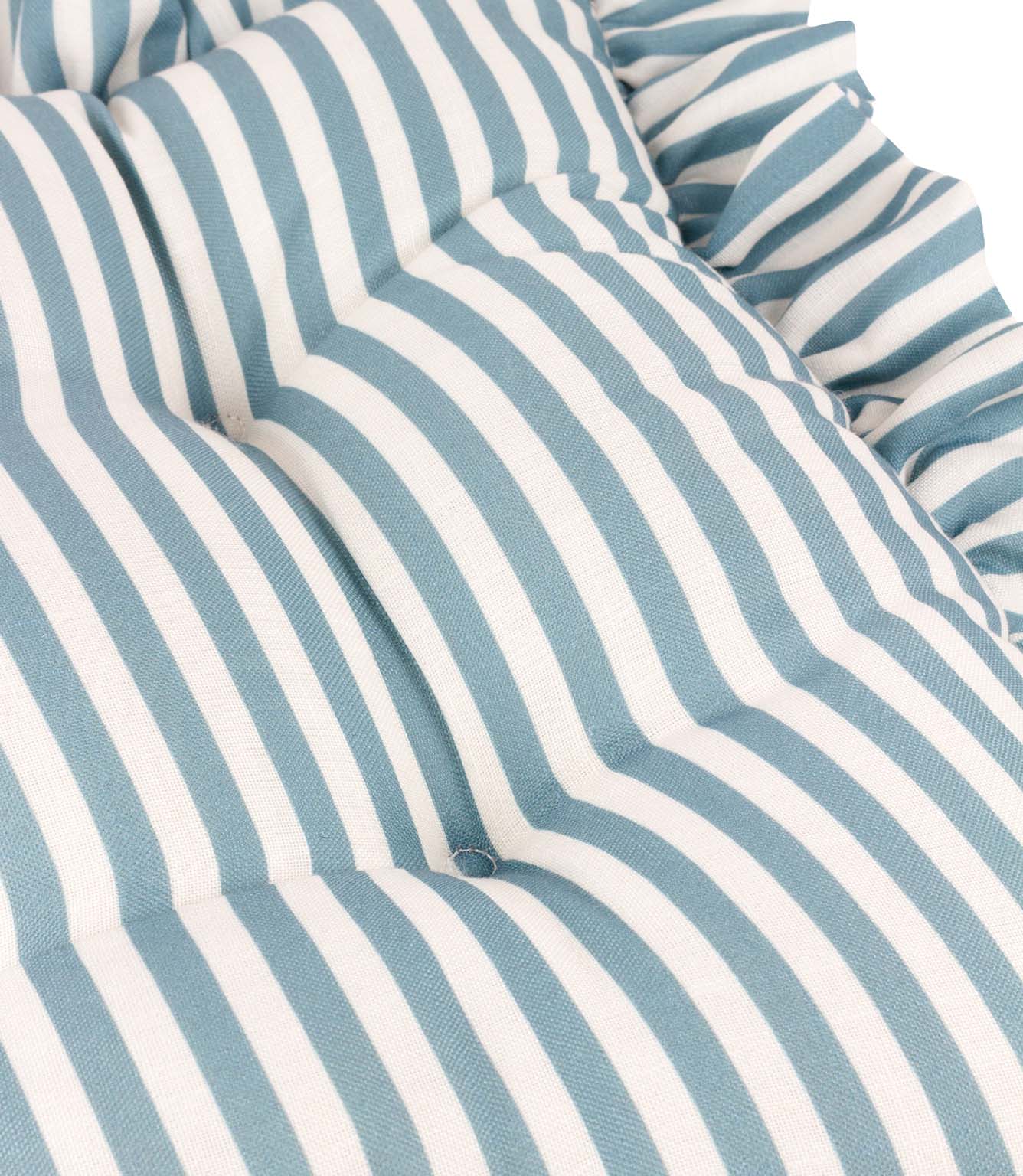 Millie Ruffle Blue 2 Pack Indoor / Outdoor Seat Pads