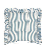 Millie Ruffle Blue 2 Pack Indoor / Outdoor Seat Pads