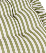 Millie Ruffle Green 2 Pack Indoor / Outdoor Seat Pads