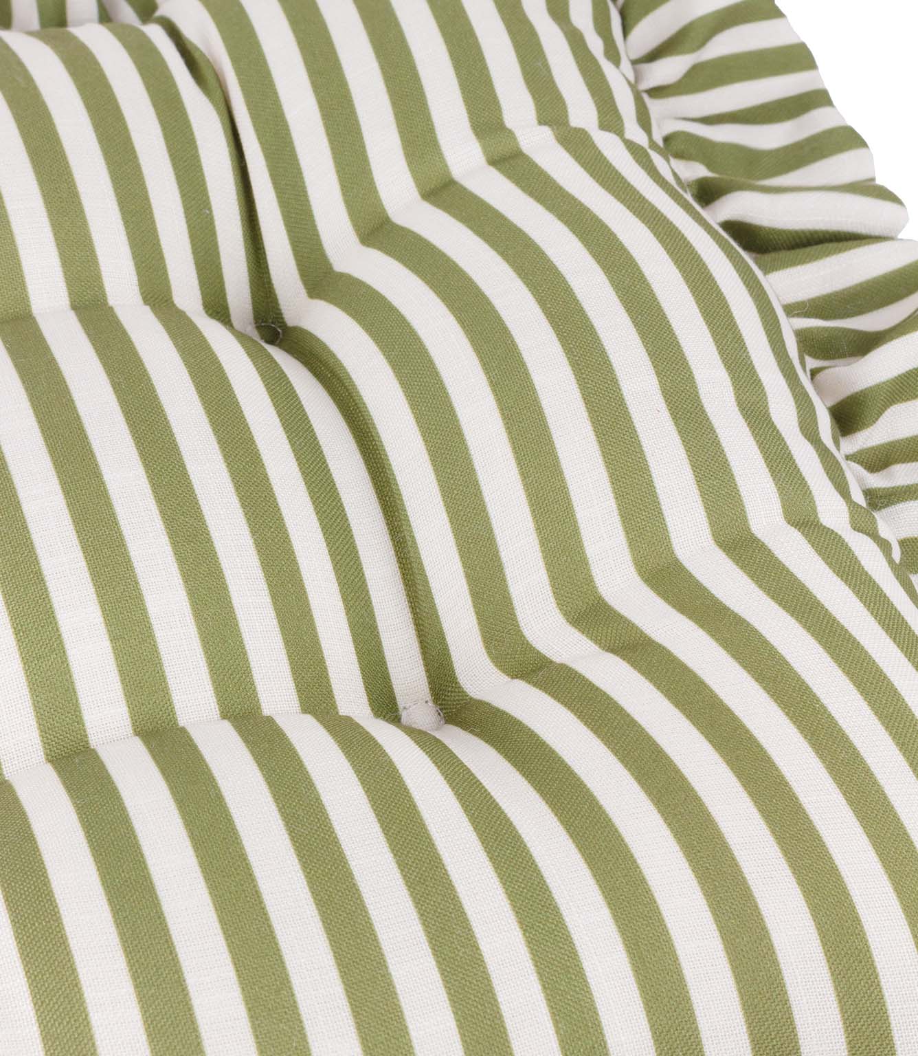 Millie Ruffle Green 2 Pack Indoor / Outdoor Seat Pads
