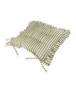 Millie Ruffle Green 2 Pack Indoor / Outdoor Seat Pads