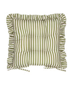 Millie Ruffle Green 2 Pack Indoor / Outdoor Seat Pads