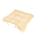 Millie Ruffle Yellow 2 Pack Indoor / Outdoor Seat Pads