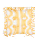 Millie Ruffle Yellow 2 Pack Indoor / Outdoor Seat Pads
