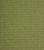 Close-up of Nessa woven fabric in a green tone, showcasing the textured geometric pattern.