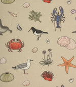 On The Seashore Oilcloth Fabric / Linen