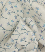Ophelia Sheer Fabric / Bluebell