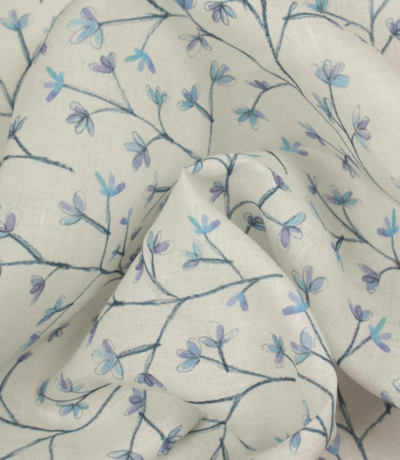 Ophelia Sheer Fabric / Bluebell