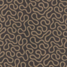 Orient Rockport fabric featuring intricate beige embroidered wavy lines on a deep charcoal background, creating a bold contemporary geometric design.