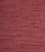 Close-up of Otaru woven plain fabric in a red and pink tone, showcasing the textured woven surface.