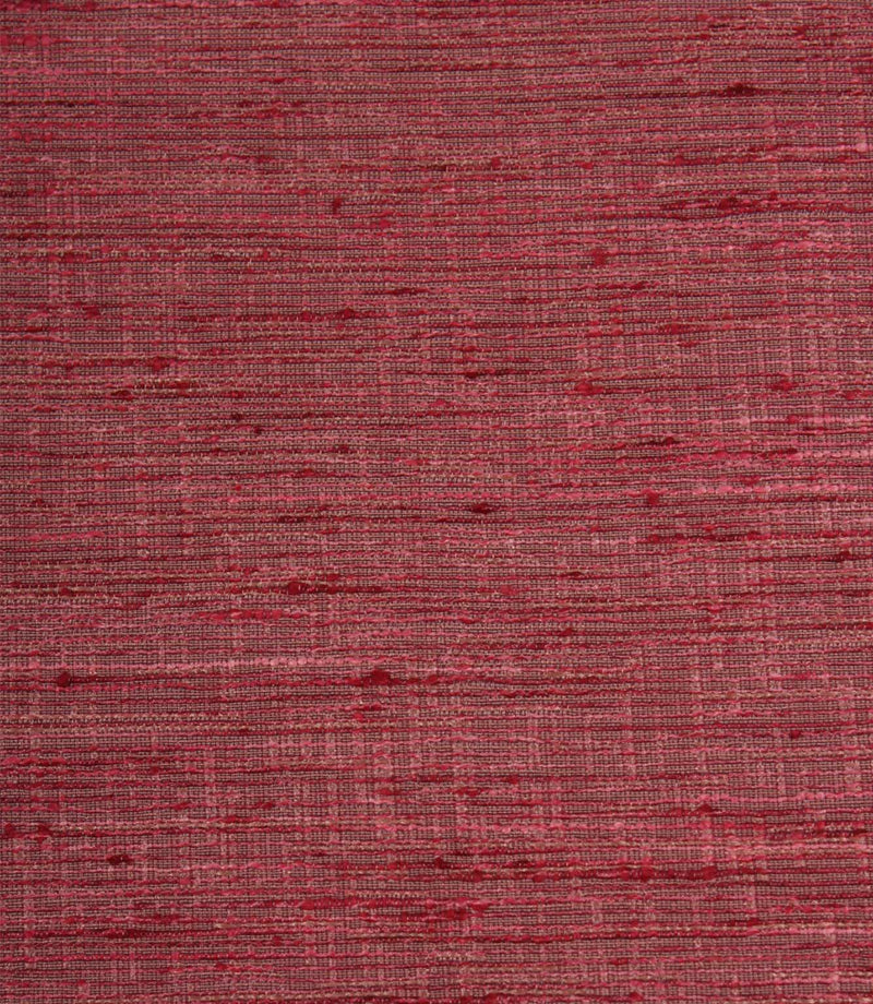 Close-up of Otaru woven plain fabric in a red and pink tone, showcasing the textured woven surface.