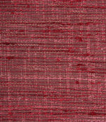Detailed view of Otaru woven fabric in red and pink, highlighting the rich texture and natural woven character.