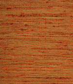 Otaru woven plain fabric in a vibrant sunset orange shade, showcasing the textured woven surface and subtle tonal variation.