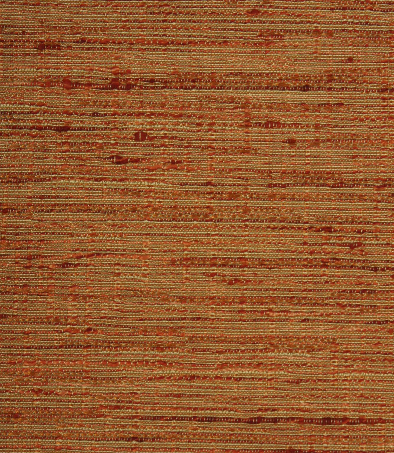 Otaru woven plain fabric in a vibrant sunset orange shade, showcasing the textured woven surface and subtle tonal variation.