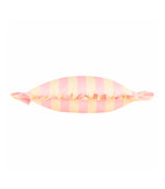 Palm Royale Stripe Ruffle Pink / Yellow Outdoor Cushion