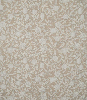 Pomegranate Linen Look Fabric / White
