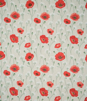 Poppy Trail Fabric / Red