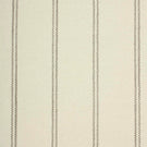 Ecru woven striped upholstery fabric with fine grey stitched vertical lines and a soft textured weave finish.
