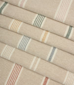 Portside Stripe Fabric / Taupe