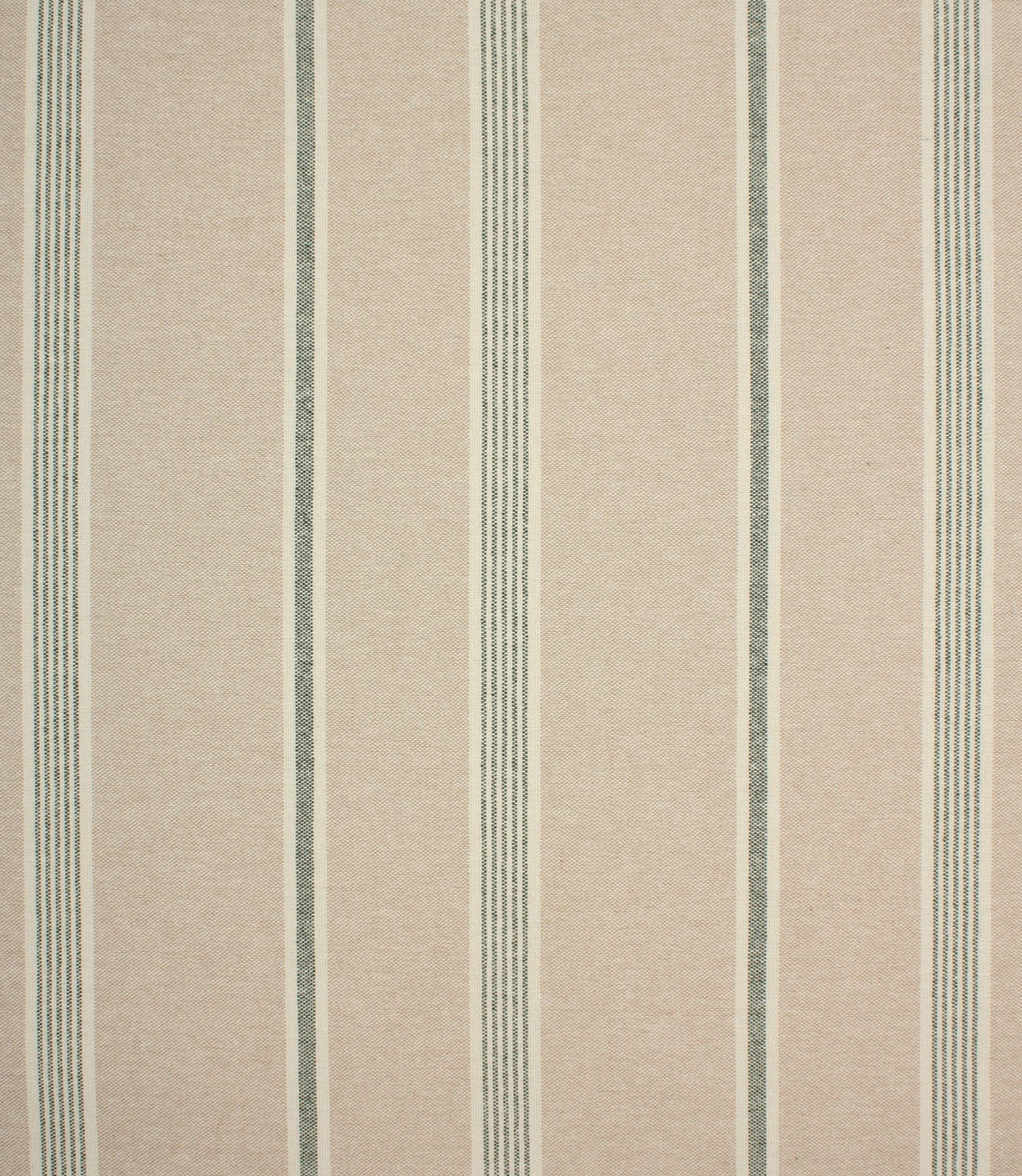 Portside Stripe Fabric / Bottle Green
