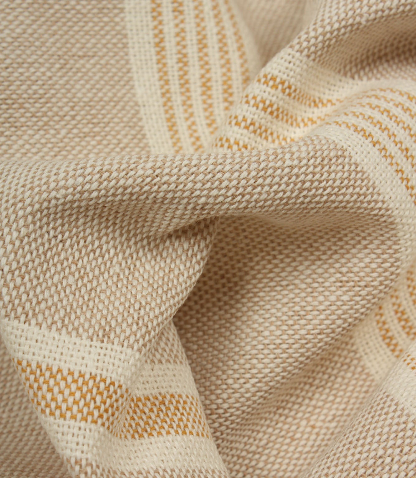 Portside Stripe Fabric / Ochre