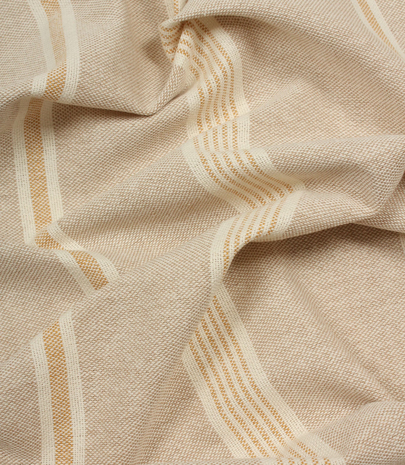 Portside Stripe Fabric / Ochre