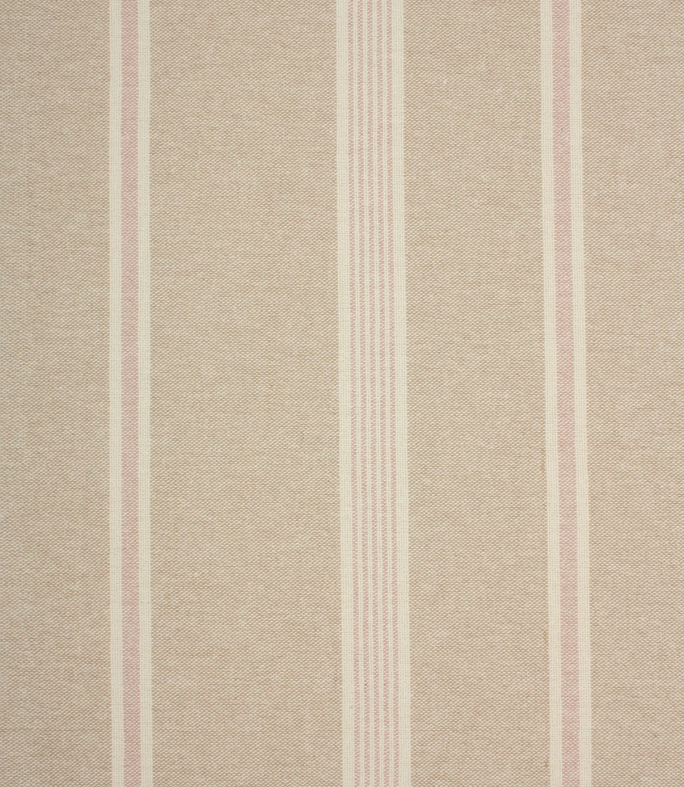 Portside Stripe Fabric / Pale Pink