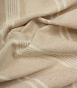Portside Stripe Fabric / Taupe