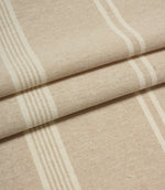 Portside Stripe Fabric / Taupe