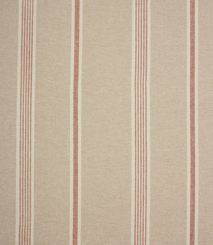 Portside Stripe Fabric / Terracotta