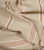 Portside Stripe Fabric / Terracotta