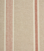 Portside Stripe Fabric / Terracotta