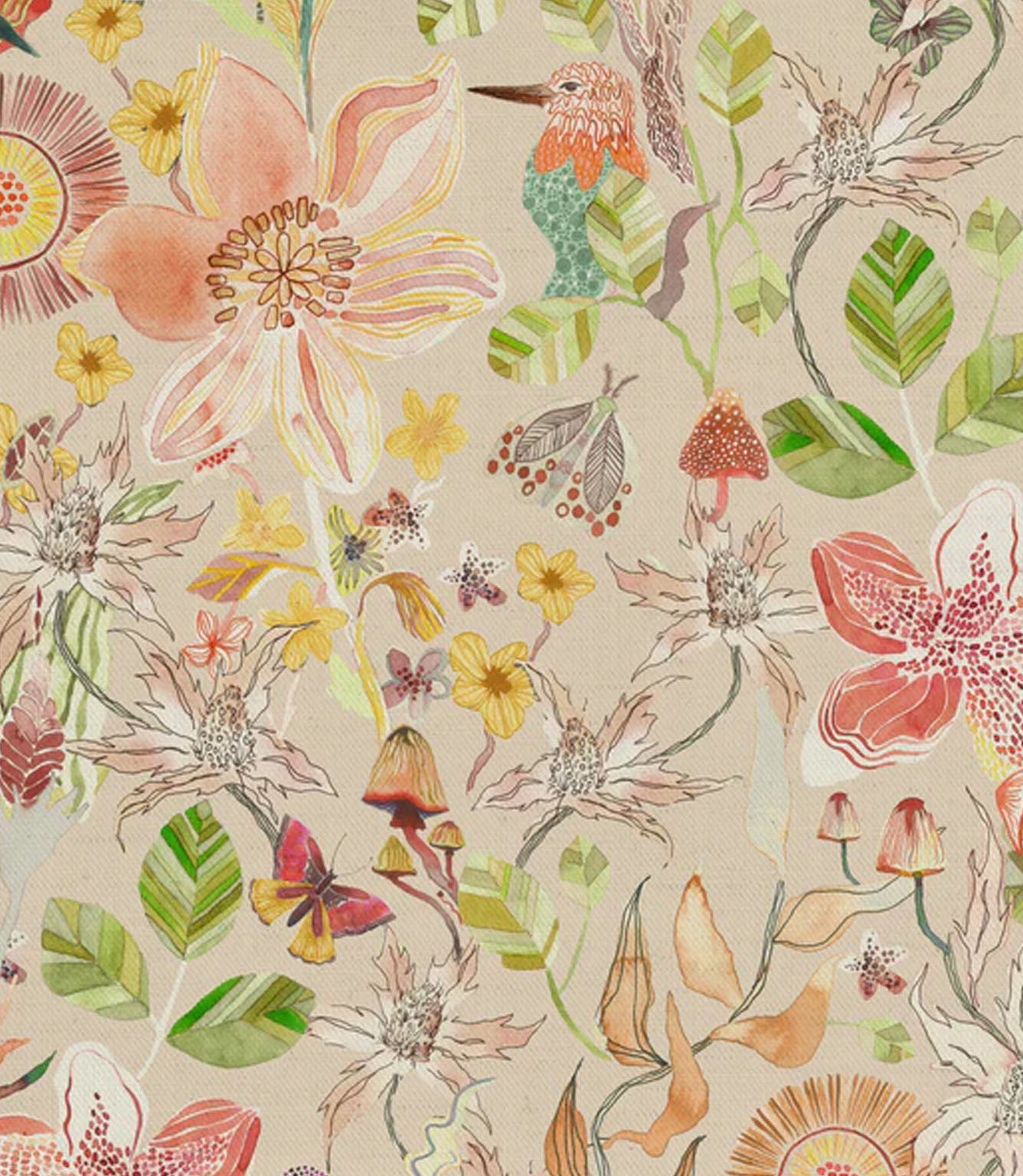 Primrose Fabric / Apricot